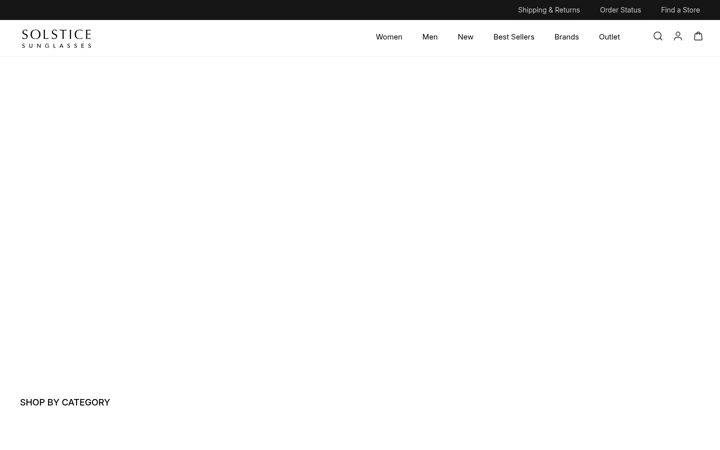 Screenshot of solsticesunglasses.com