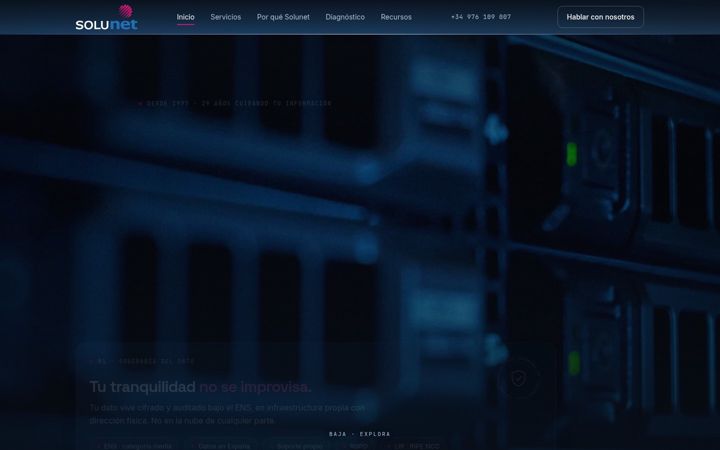 Screenshot of solunet.es