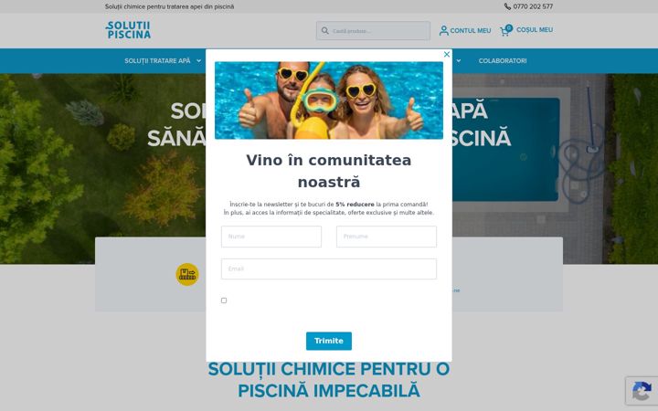 Screenshot of solutiipiscina.ro