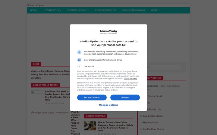 Screenshot of solutiontipster.com