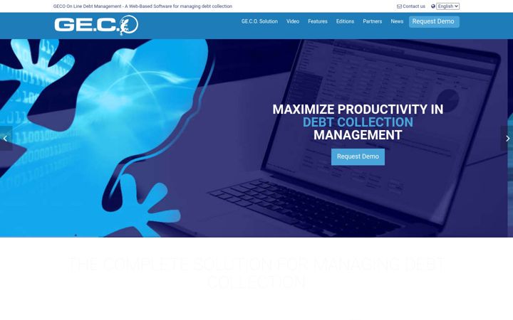 Screenshot of soluzionegeco.it