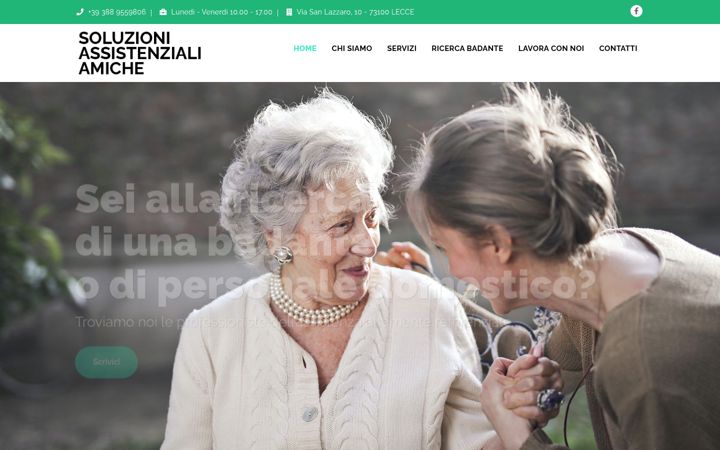 Skjermbilde av soluzioniassistenzialiamiche.it