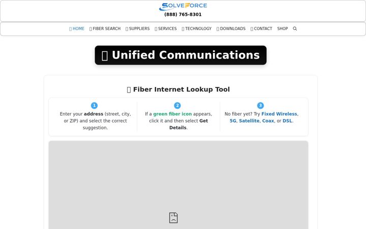 Screenshot von solveforce.com