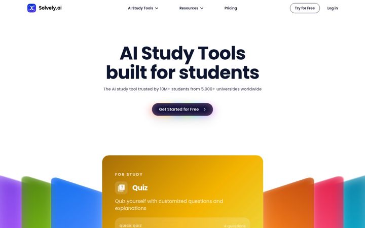 Screenshot of solvely.ai
