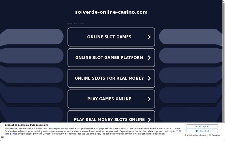 Screenshot of solverde-online-casino.com
