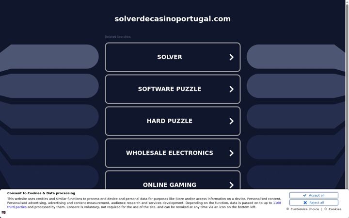 Screenshot of solverdecasinoportugal.com