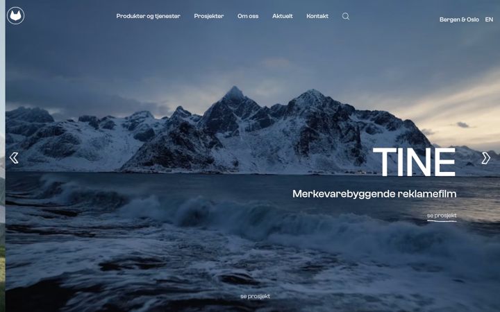 Screenshot stránky solvrev.no