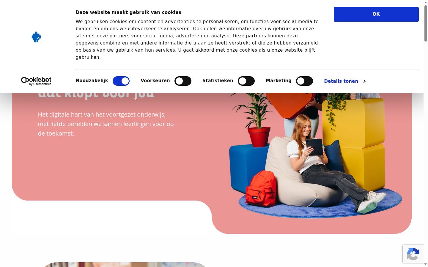 Screenshot tal-banner tal-kunsens muri qabel kwalunkwe interazzjoni