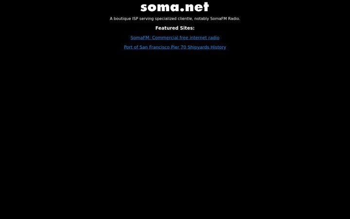 Screenshot of soma.net