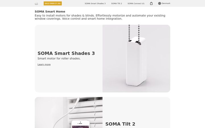 Ekraanipilt saidist somasmarthome.com