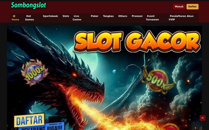 Skærmbillede af sombongslot.net