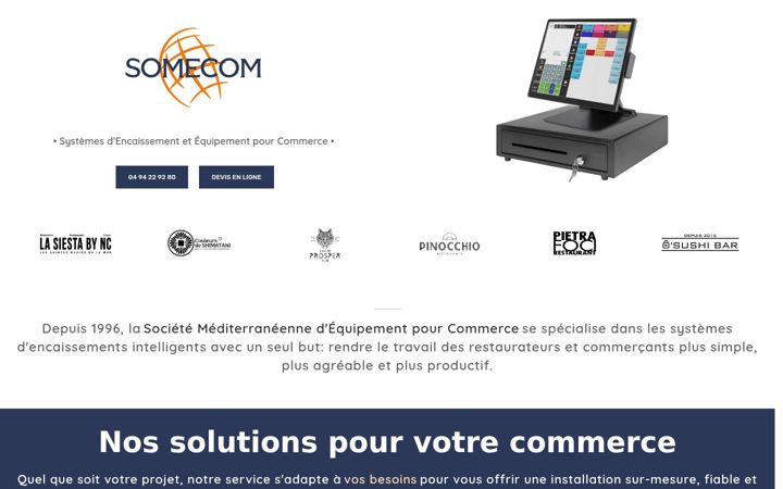 Screenshot of somecom.fr