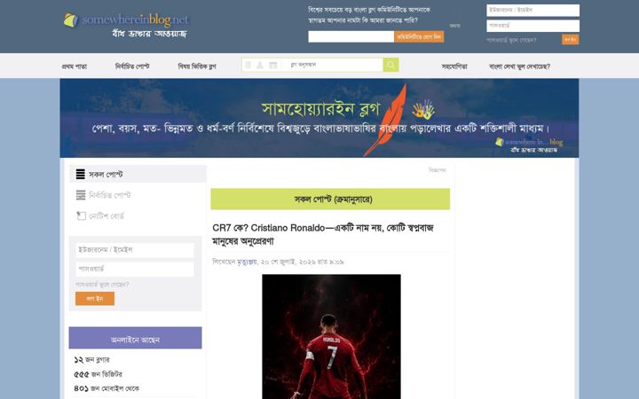 Screenshot of somewhereinblog.net