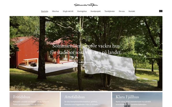 Screenshot of sommarnojen.se
