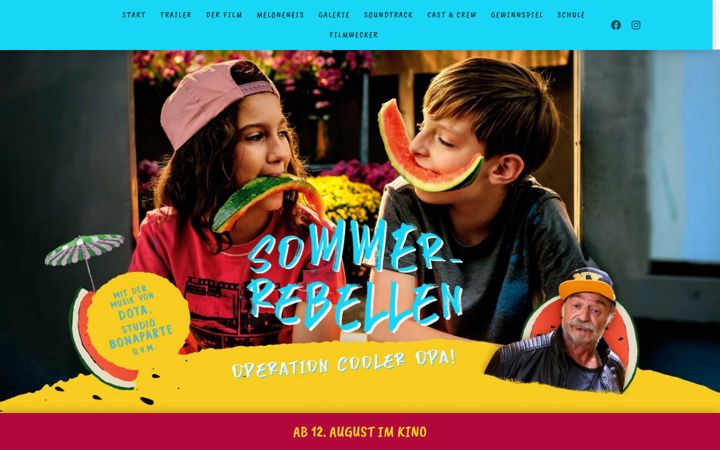 Screenshot of sommer-rebellen.de