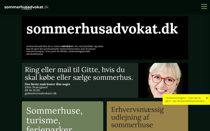 Screenshot von sommerhusadvokat.dk