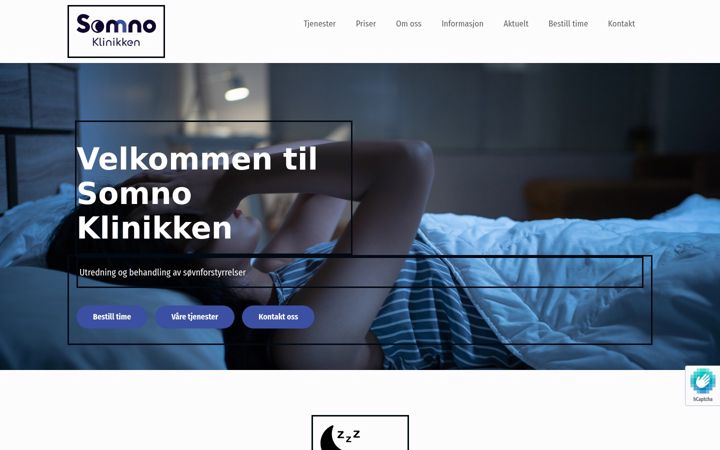 Zrzut ekranu somnoklinikken.no