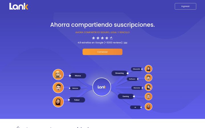 Posnetek zaslona somoslank.com