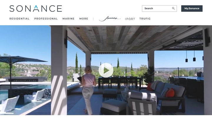 Screenshot of sonance.com