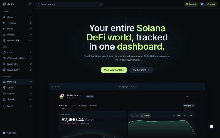 Screenshot von sonar.watch
