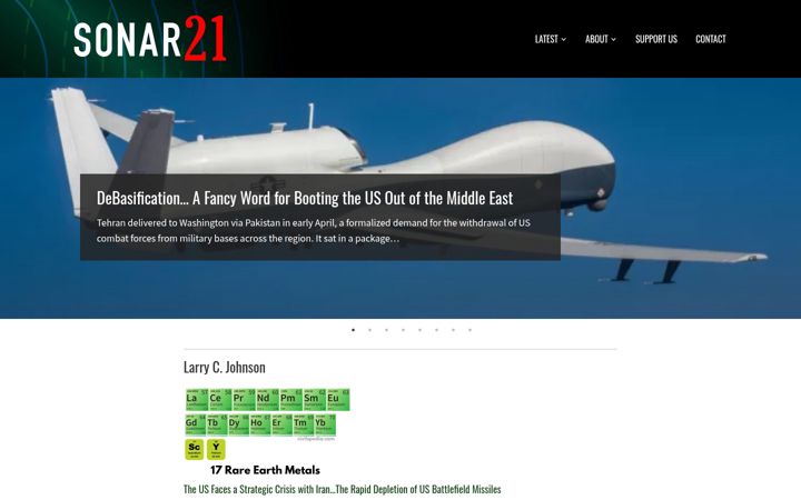 Screenshot of sonar21.com