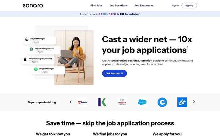 Screenshot of sonara.ai
