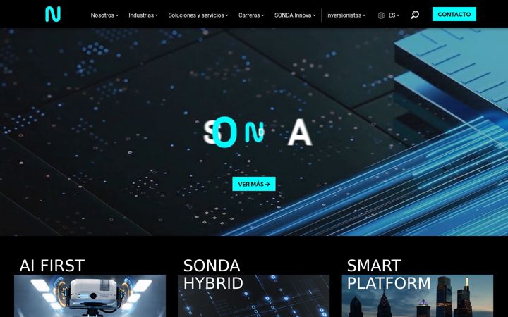 Skjámynd af sonda.com