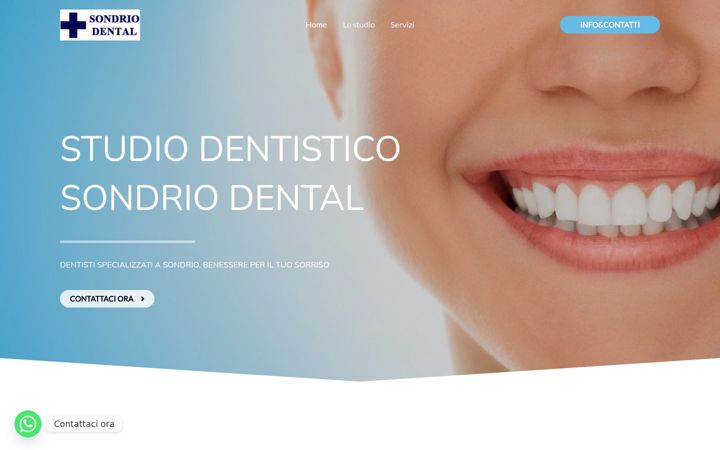 Kuvakaappaus sivustosta sondriodental.it