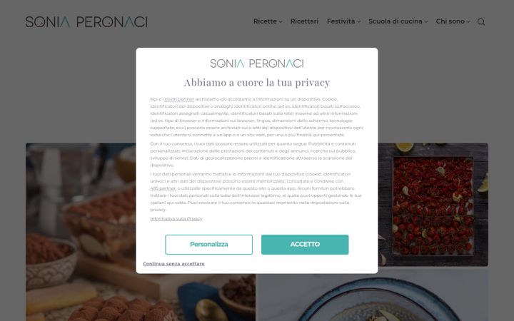 Screenshot of soniaperonaci.it