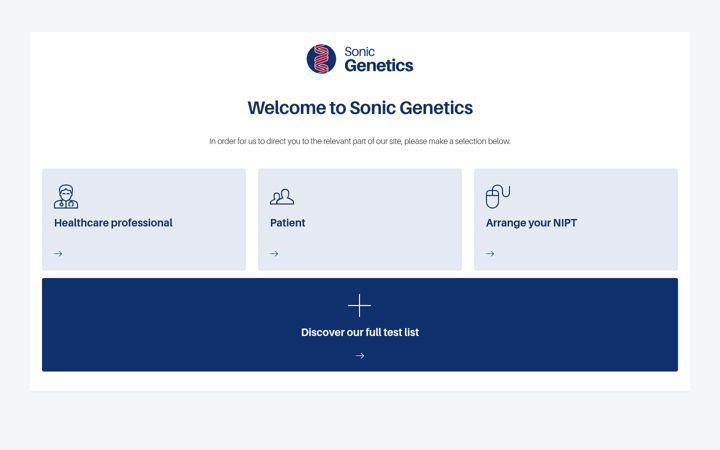 Screenshot of sonicgenetics.com.au