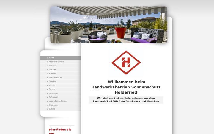Screenshot of sonnenschutz-holderried.de