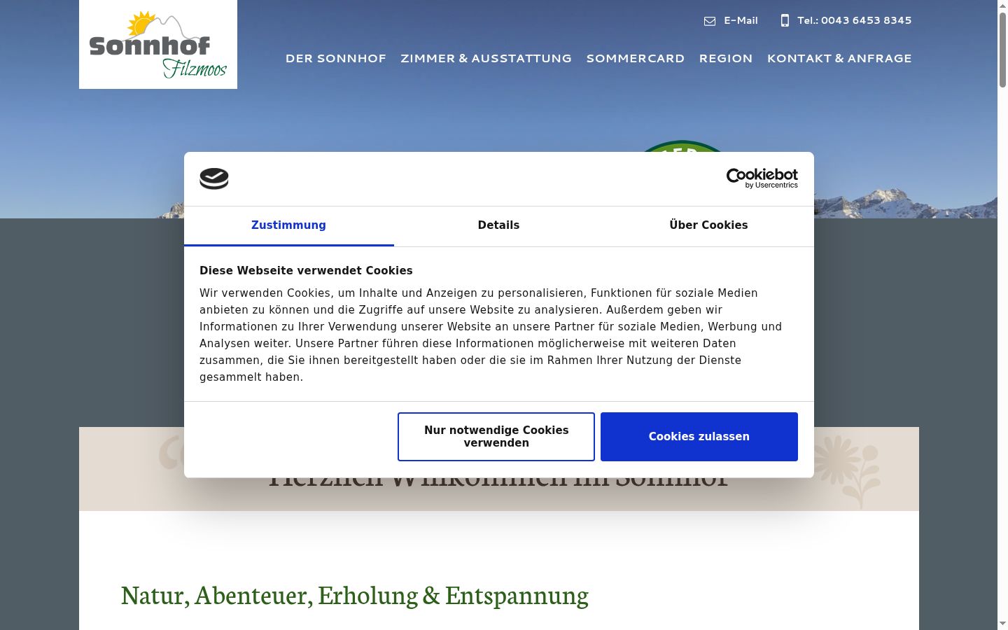 Screenshot tal-banner tal-kunsens muri qabel kwalunkwe interazzjoni