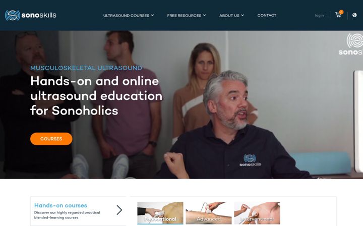 Screenshot of sonoskills.com