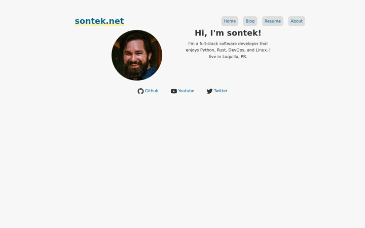 Snímek obrazovky sontek.net