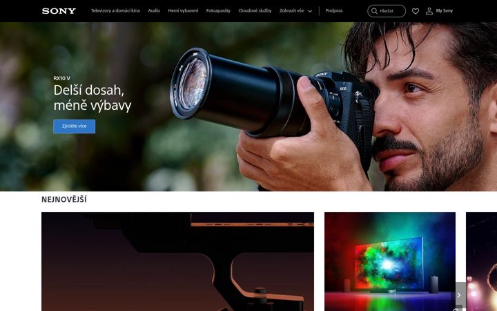 Képernyőkép: sony.cz