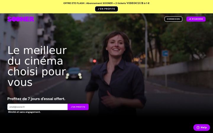 Screenshot of sooner.fr