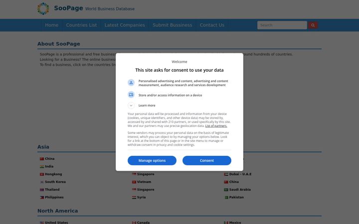 Ekrānuzņēmums no soopage.com