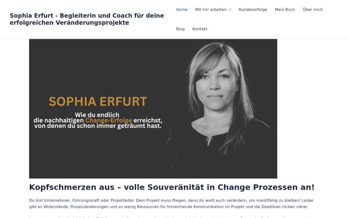 Screenshot di sophiaerfurt.de