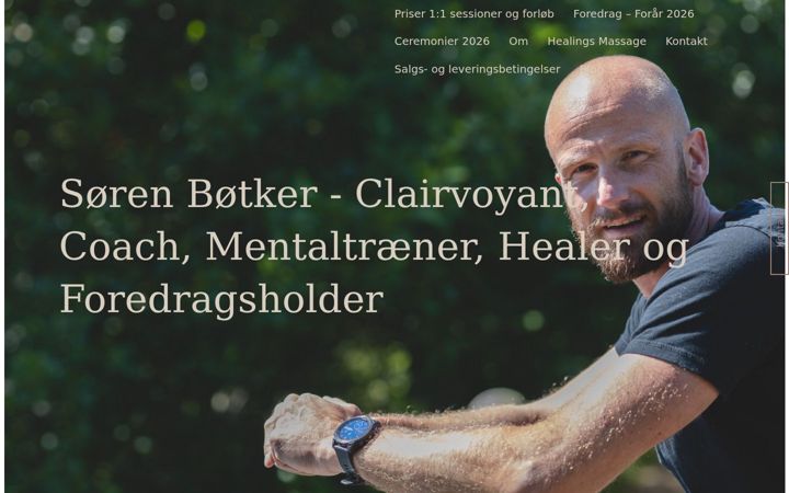 Screenshot van sorenbotker.dk