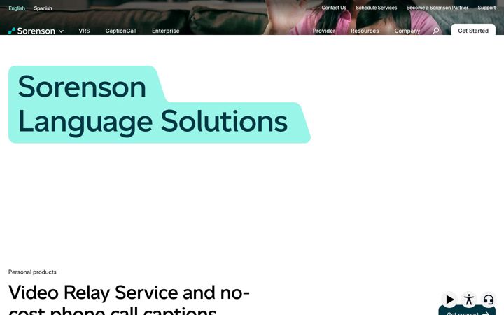Kuvakaappaus sivustosta sorenson.com