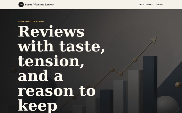 Screenshot of sorenwinslow.com