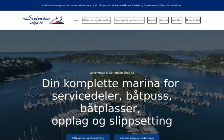Screenshot of sorfondenslipp.no