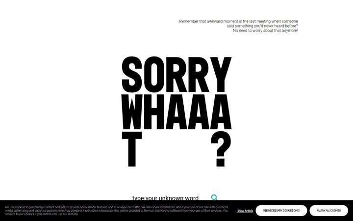 Képernyőkép: sorrywhaaat.com