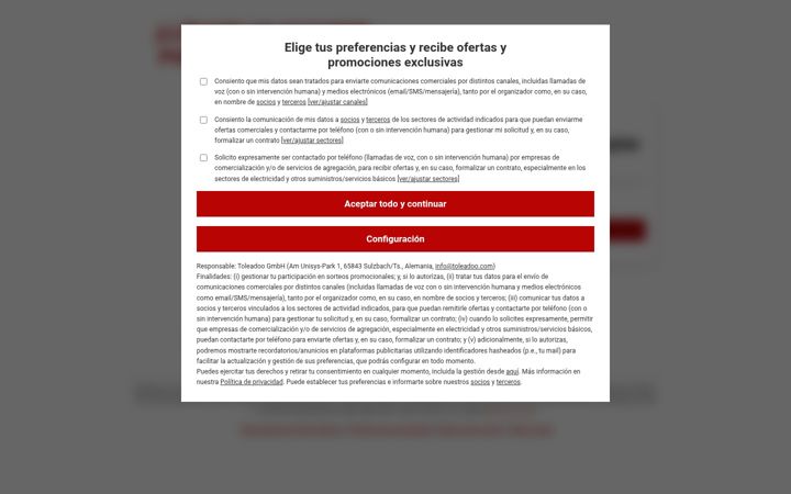 Snímek obrazovky sorteosiempre.com