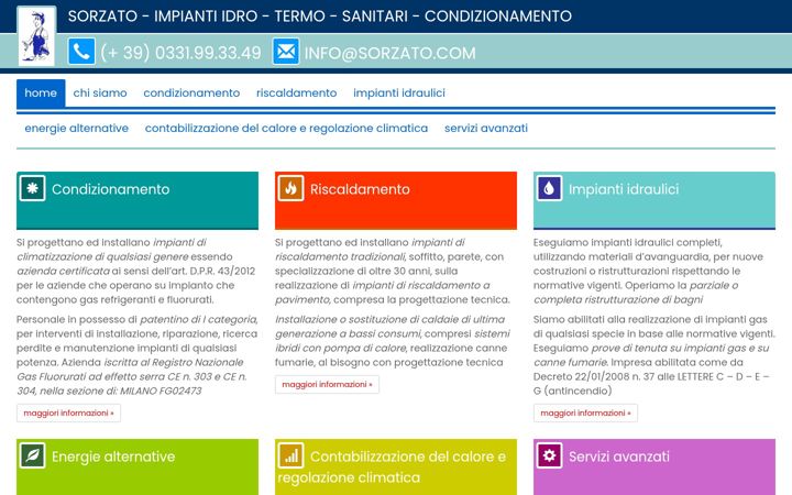 Screenshot of sorzato.com