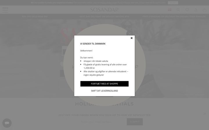 Screenshot of sosandar.com
