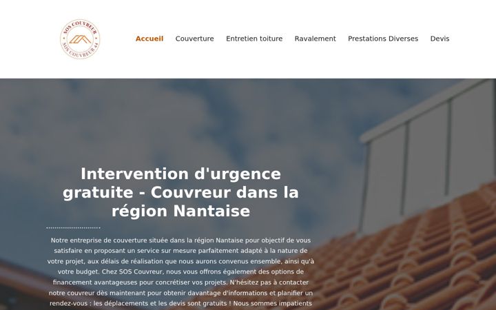 Screenshot von soscouvreur44.fr