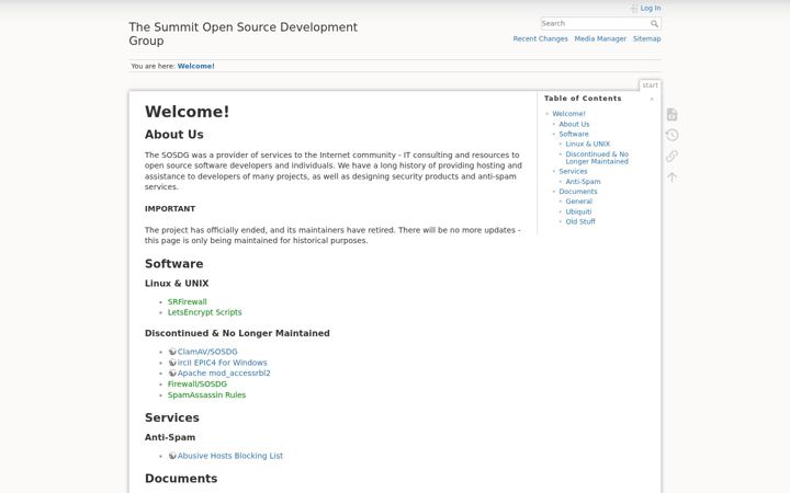 Screenshot of sosdg.org