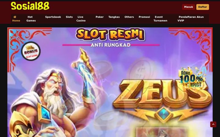 Screenshot of sosial88.org