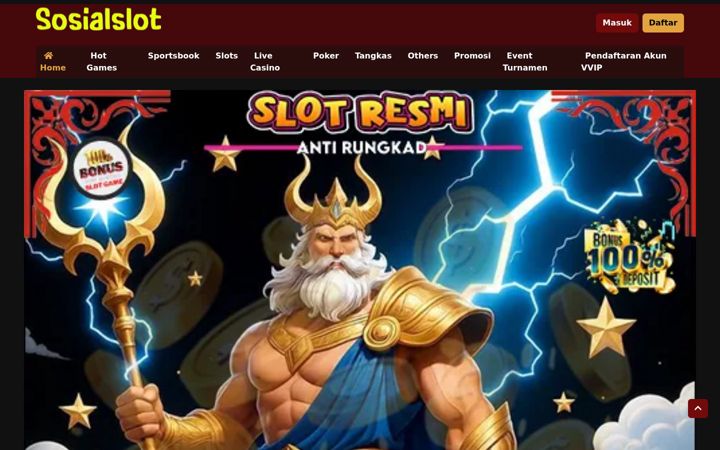 Posnetek zaslona sosialslot.com